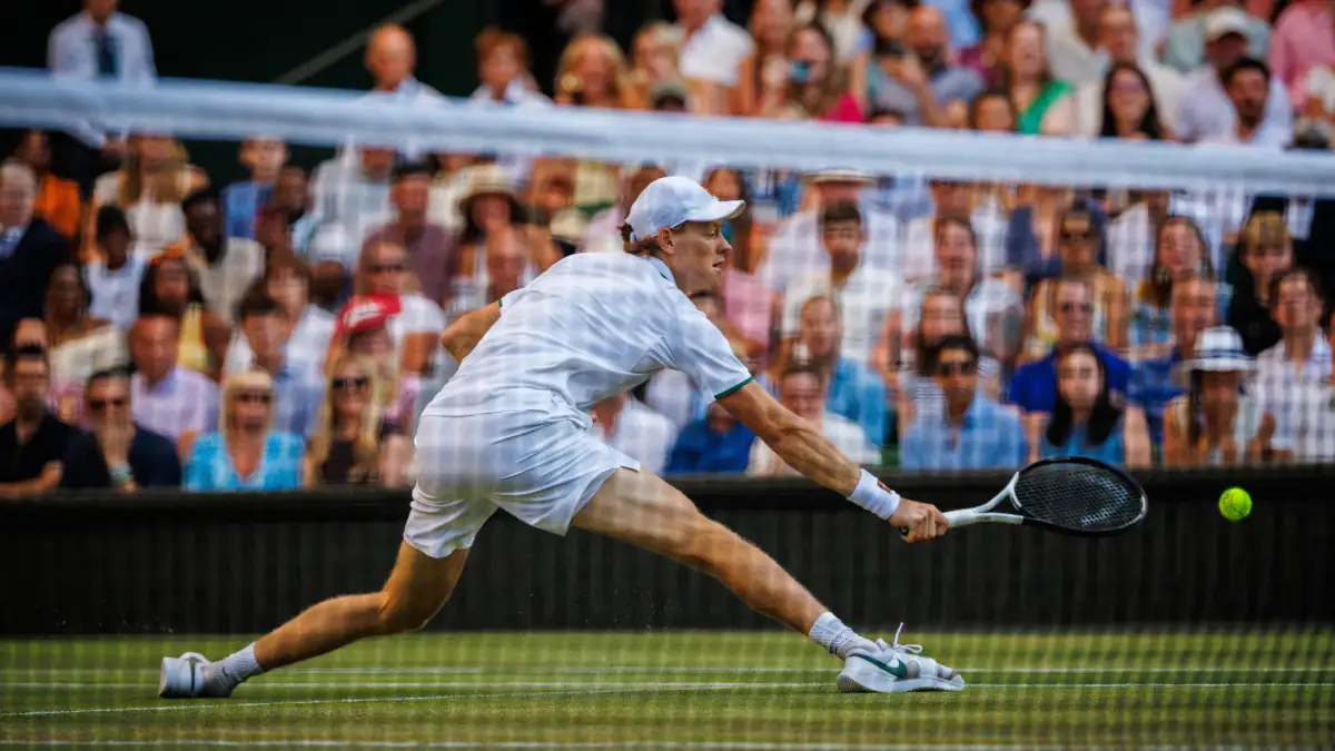 Jannik Sinner in Wimbledon