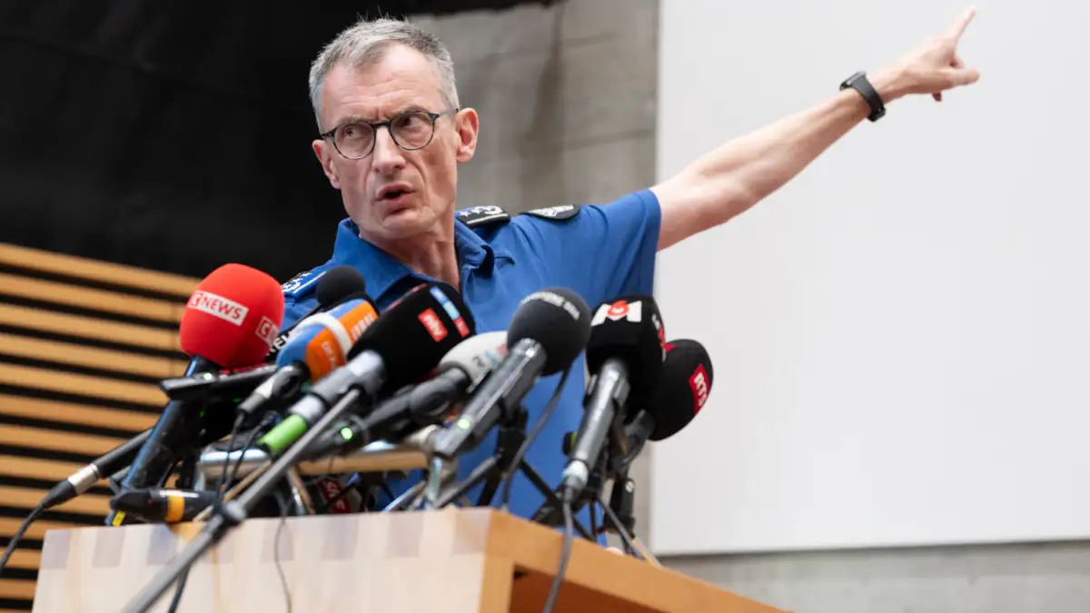 Pressekonferenz nach Schüssen bei einem Rave in der Schweiz