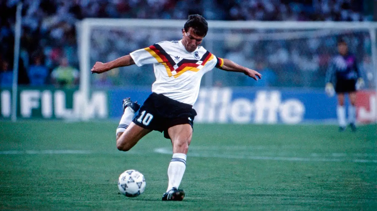 Lothar Matthäus im DFB-Trikot bei der WM 1990