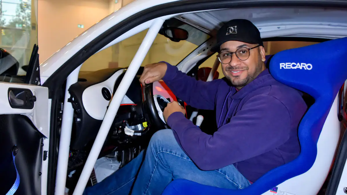 JP Kraemer in einem Auto