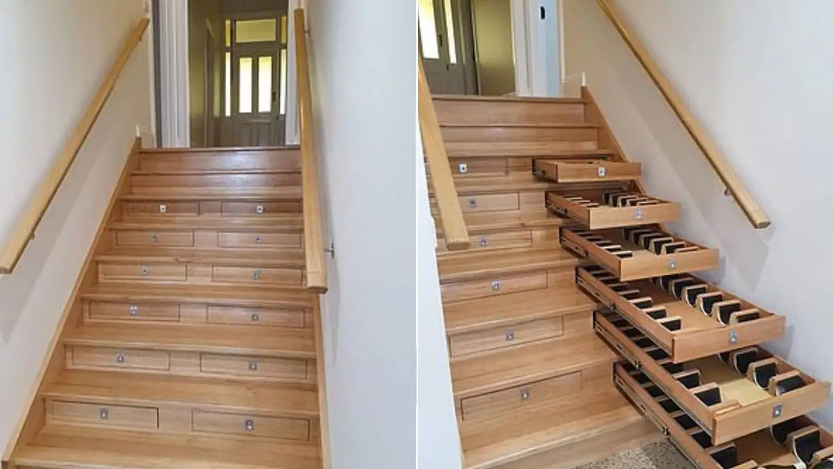 Australien: Mann verwandelt Treppe in einen Weinkeller