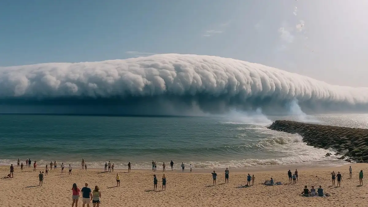Wie ein Tsunami: Seltenes Naturphänomen vor Portugals Küste