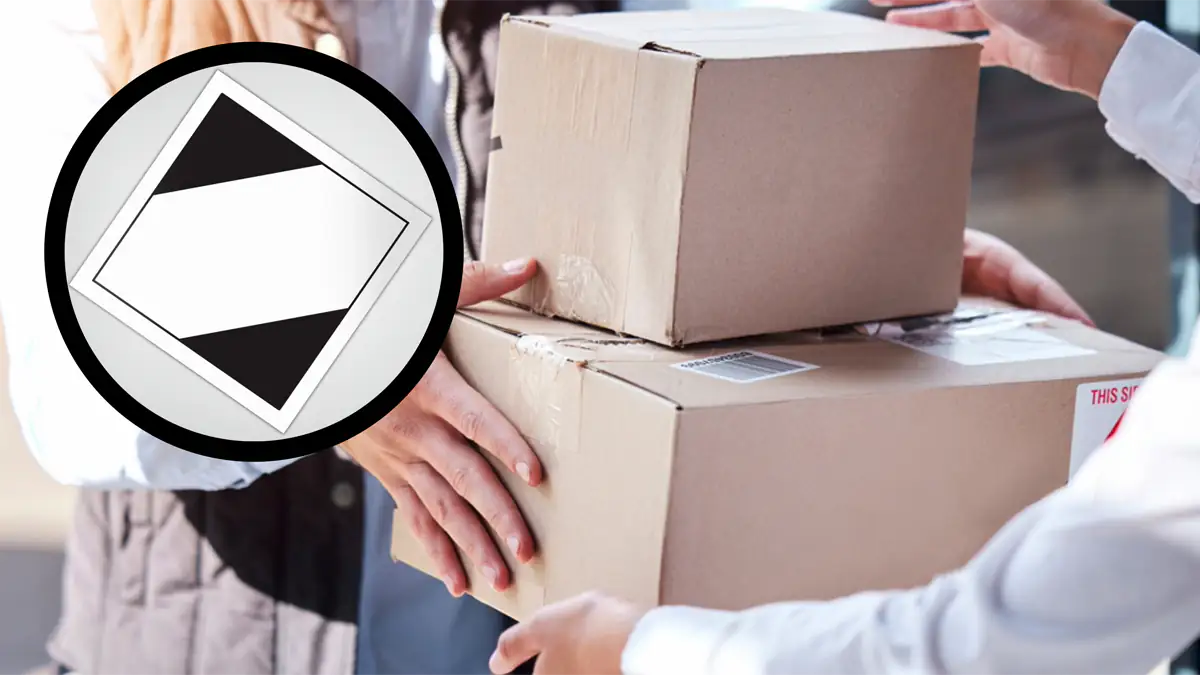 Paket-Aufkleber verwirrt Empfänger: Was bedeutet das schwarz-weiße Viereck?