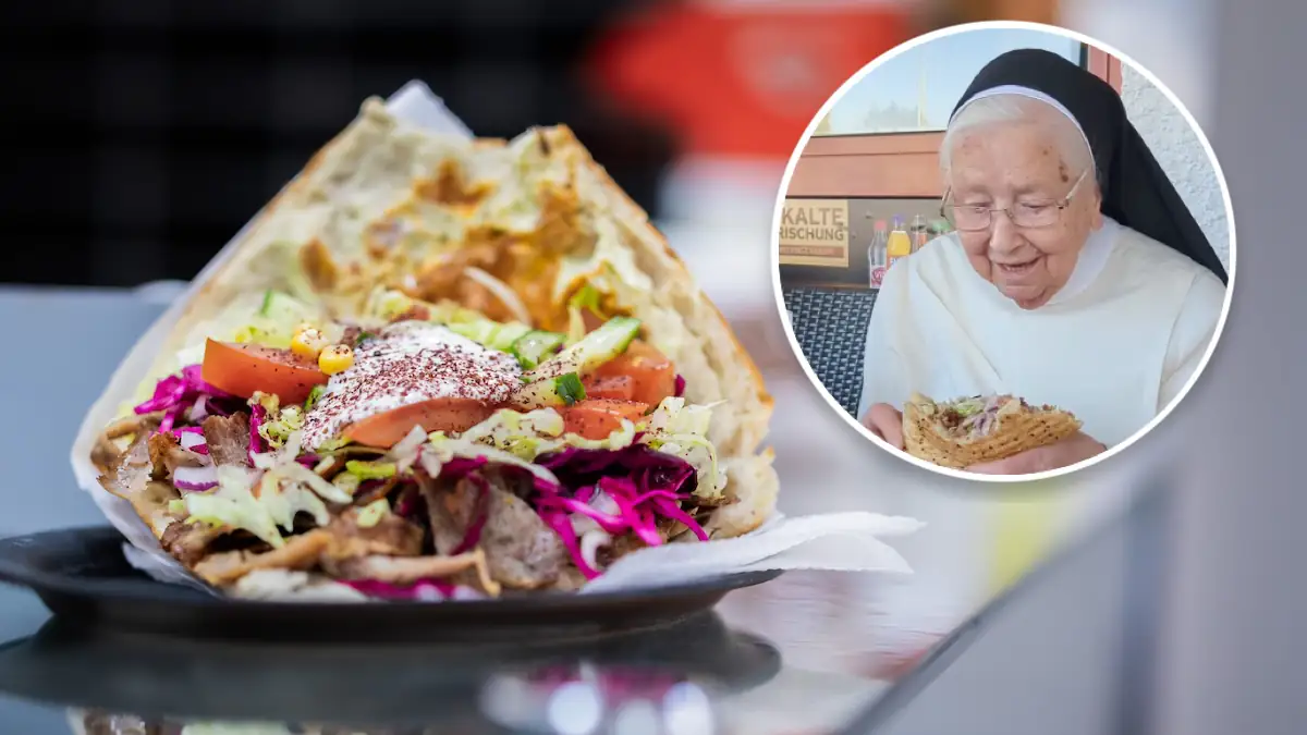 Erster Döner mit 92 Jahren: Nonne geht mit Video viral