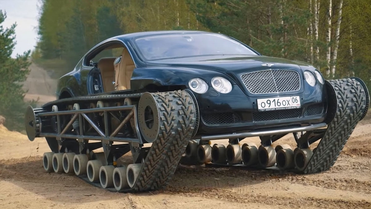Bentley Continental GT: YouTuber baut Supersportwagen zum Panzer um