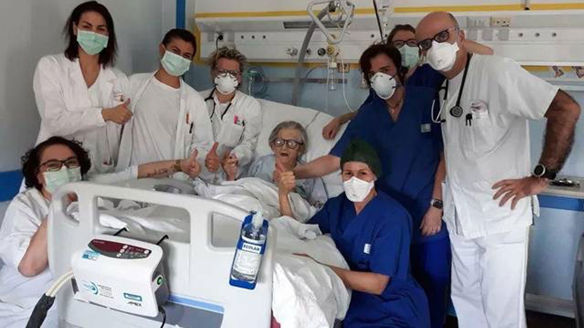 Italien: 95-jährige Frau hat sich vom Coronavirus erholt
