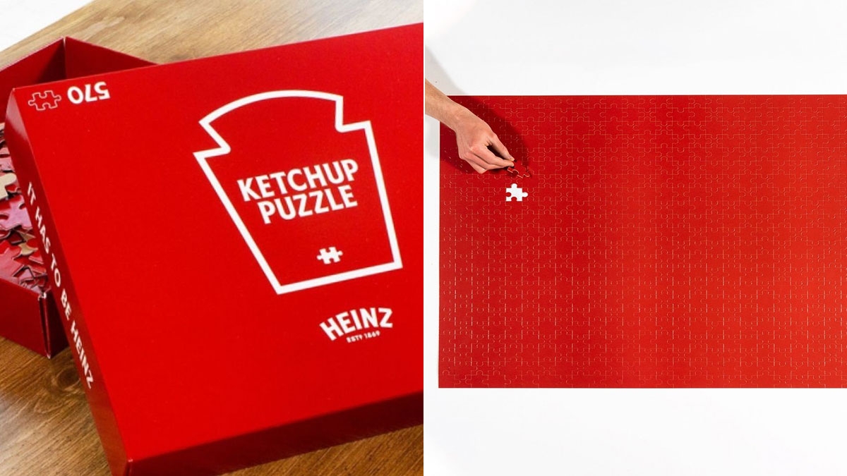 Heinz: Komplett rotes Ketchup-Puzzle präsentiert