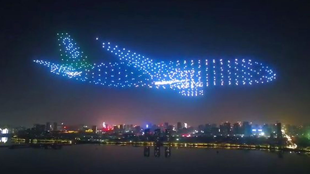 Nanchang Flight Convention: Spektakuläre Drohnen-Lichtshow mit 800 Drohnen