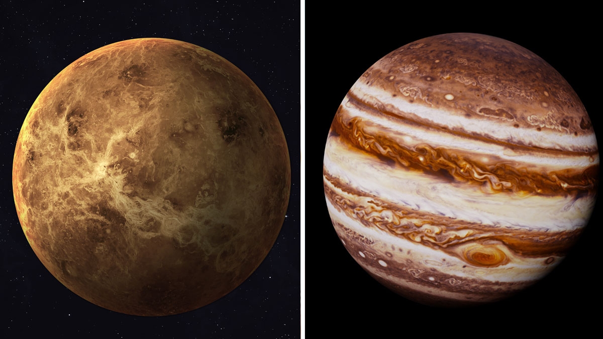 Venus und Jupiter werden heute Abend am Himmel nebeneinander erscheinen