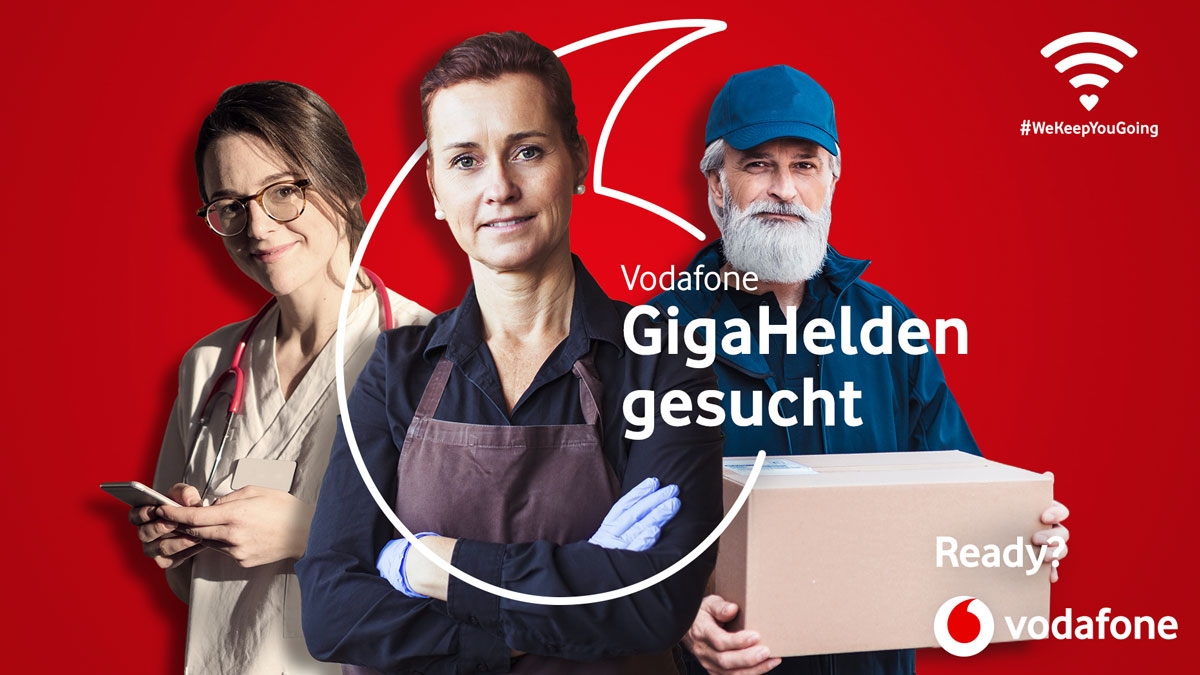 GigaHelden: Vodafone verschenkt 100 GB Datenvolumen