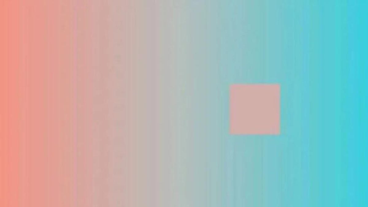 Optische Täuschung: Welche Farbe hat das Viereck?