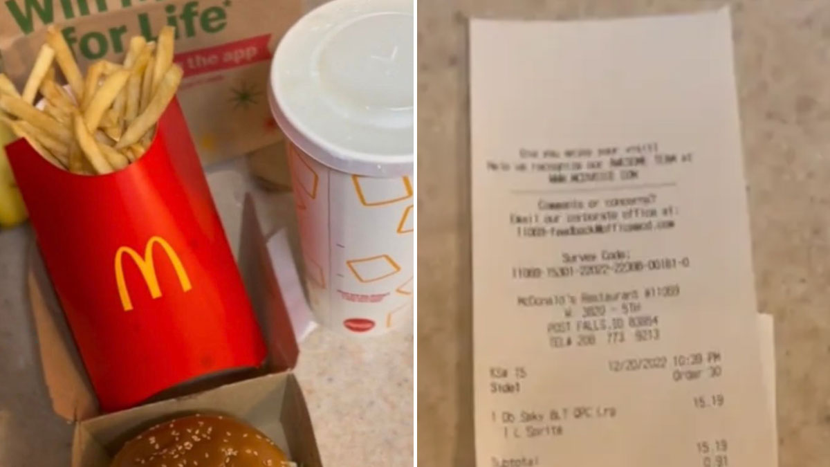 „Nicht mehr zu bezahlen“: Wütender McDonald’s-Kunde zeigt seine Rechnung