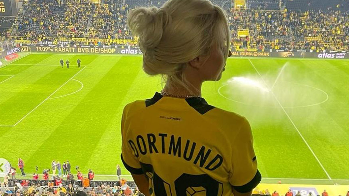 „Sexiester Dortmund-Fan“: Krankenschwester zieht alle Blicke auf sich