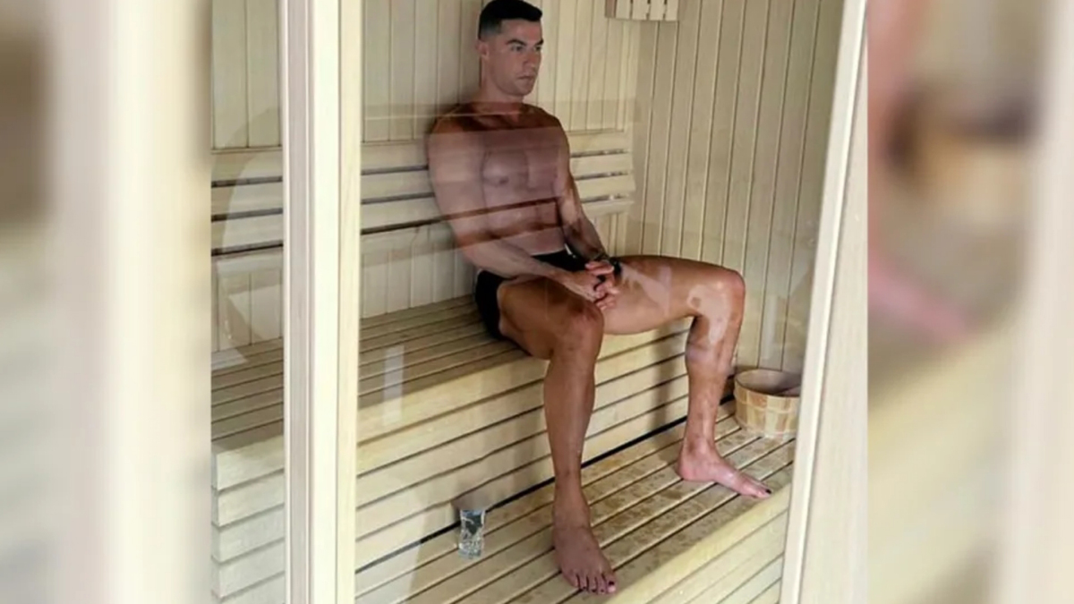 Cristiano Ronaldo in der Sauna: Fans verwundert über dieses Foto